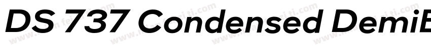 DS 737 Condensed DemiBold字体转换